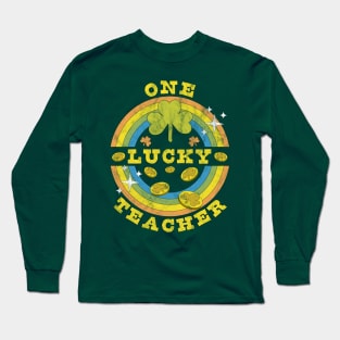 One Lucky Teacher St Patrick's Day Long Sleeve T-Shirt